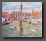 Old Fashioned view of Tate Modern 66x76cm